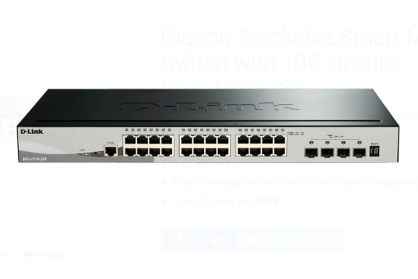 Jual D-Link DGS-1510-28X Smart Managed Switch