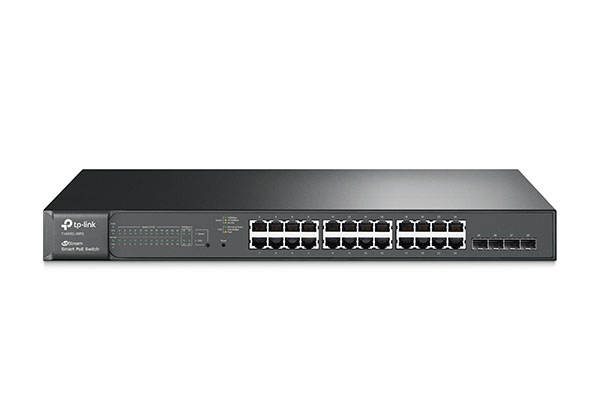 Jual TP-Link JetStream 24-Port Gigabit Smart PoE+ Switch with 4 SFP Slots