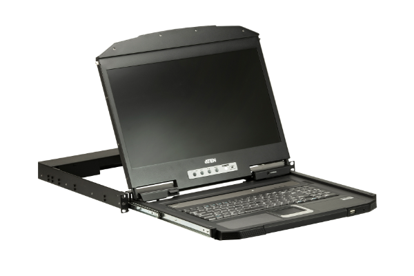 Jual Aten CL3700 Ultra Short Depth Single Rail WideScreen LCD KVM Console