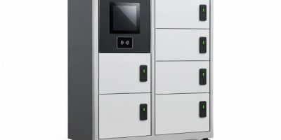 Intelligent Locker System warna putih size kecil